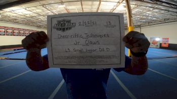 Cheer-riffic Techniques - Jr. Claws [L3 Junior - D2 - Small - D] 2021 NCA All-Star Virtual National Championship