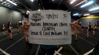 Modern American Cheer - Clarity [L4 Senior Coed - D2 - Medium] 2021 NCA All-Star Virtual National Championship