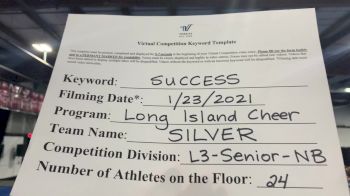 Long Island Cheer - Silver [L3 Senior Non Building] 2021 Athletic Championships: Virtual DI & DII