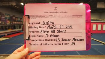 Elite All Stars - J-Glam [L3 Junior - Medium] 2021 Mid Atlantic Virtual Championship