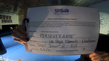 Las Vegas Elements - Windstorm [L2 Junior - D2] 2021 USA All Star Virtual Championships