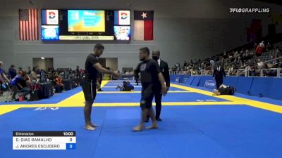 DIEGO DIAS RAMALHO vs JORGE ANDRES ESCUDERO BARBA 2021 World IBJJF Jiu-Jitsu No-Gi Championship