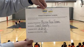 Milton High School [Small Varsity] 2021 UCA February Virtual Challenge