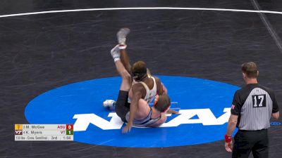 133 lb Cons Semi, Michael McGee, Arizona State vs Korbin Myers, Virginia Tech