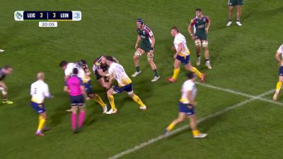 Adam Radwan Scores First Try of Leicester v Leinster - 2025-2026 Champions Cup Round 2