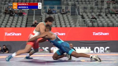 86 kg Semifinal - Zahid Valencia, USA vs Nathan Jackson, USA