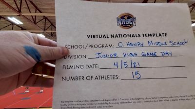 O.Henry Middle School [Virtual Junior High Game Day Finals] 2021 UCA National High School Cheerleading Championship