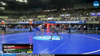 197 lbs Prelim Round 1 - Keevon Berry, Centenary (NJ) vs Coy Spooner, Coast Guard