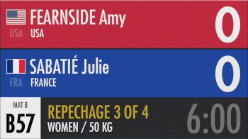50 kg Repechage - Amy Fearnside, USA vs Julie Sabatié, France