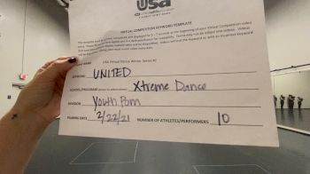 Xtreme Dance [Youth - Pom] 2021 USA Virtual Dance Winter Series #2