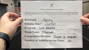 Core Athletix - Titanium [L1 Junior - Medium] 2021 Varsity All Star Winter Virtual Competition Series: Event III
