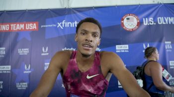 Jamal Britt Ran a Blazing 13.07 in the 110m Hurdle Prelims