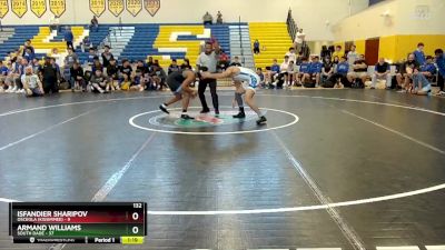 132 lbs Finals (8 Team) - Isfandier Sharipov, Osceola (Kissimmee) vs Armand Williams, South Dade