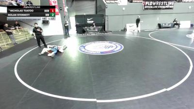 All Cadet Boys Freestyle Lower - 120 lbs Champ. Round 2 - Nicholas Tuatoo, Olympian High School Wrestling vs Nolan Stennett, Rough House Wrestling