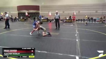 70 lbs Cons. Round 3 - Fletcher Headley, Phenom vs Brody Romero, Colorado Regulators