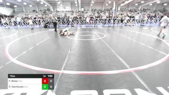 75 lbs Rr Rnd 2 - Forest Rose, Rebellion Uprising vs Preston VanHoven, PA Alliance Blue