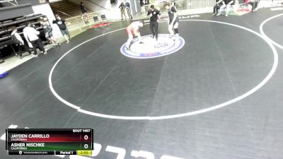 285 lbs Quarterfinal - Asher Nischke, California vs Jayden Carrillo, California