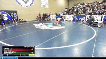 132 lbs Cons. Round 2 - James Le, Westminster vs Omar Magana, Golden Valley
