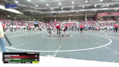 67 lbs Cons. Round 4 - Finnley Swindle, Andover vs Daxon Fowler, Maize WC