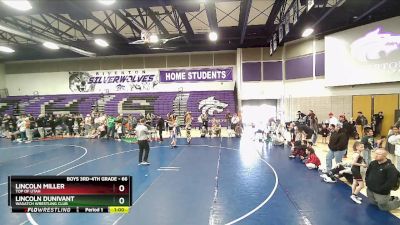 66 lbs Cons. Round 4 - Lincoln Miller, Top Of Utah vs Lincoln Dunivant, Wasatch Wrestling Club