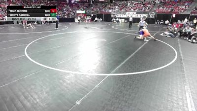 D1-113 lbs Champ. Round 1 - Nick Jenkins, Kaukauna vs Brett Farrell, Waunakee