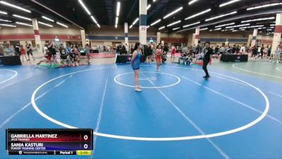 130 lbs Quarterfinal - Gabriella Martinez, Jflo Trained vs Sania Kasturi, Power Training Center