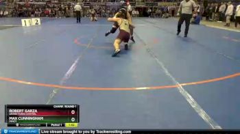 182 lbs Champ. Round 1 - Max Cunningham, Minot vs Robert Garza, Grand Forks Central