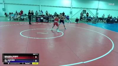 119 lbs Semis & 1st Wrestleback (8 Team) - Braden Perez, Oklahoma Red vs Eli Edfors, Iowa