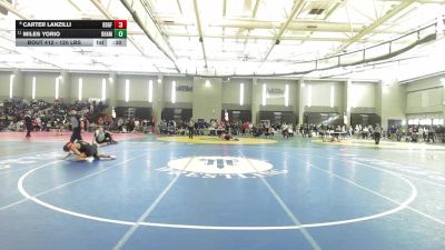 120 lbs Consi Of 8 #2 - Carter Lanzilli, Ridgefield vs Miles Yorio, RHAM