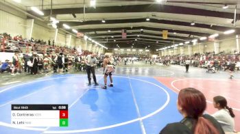 156 lbs 3rd Place - Oscar Contreras, Xcess vs Nikyah Lehi, Hidden Springs Wolves
