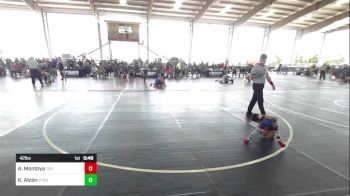 42 lbs Semifinal - Asher Montoya, Top Rank vs Kiah Alcon, Stout Wr Ac