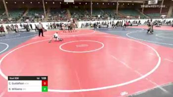 102 lbs Semifinal - Caleb Gustafson, New Mexico Bad Boyz vs Garrett Williams, Division Bell