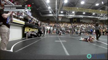 46 lbs Round Of 16 - Remington McCracken, Lions Wrestling Academy vs Brooks Kilmer, Harrah