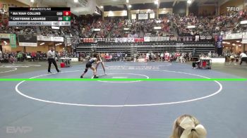 125 lbs Champ. Round 1 - Ma`Kiah Collins, Cherryvale HS vs Cheyenne LaBarge, St. Francis HS