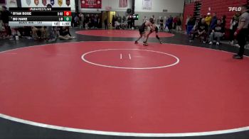 120 lbs Cons. Round 3 - Ryan Rose, Burlington Notre Dame vs Bo Hake, Louisa-Muscatine