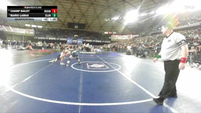 Boys 2A 165 lbs Quarterfinal - Mario Lamas, Selah vs Champ Bailey, West Valley (Spokane)