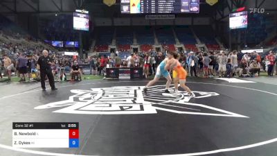 182 lbs Cons 32 #1 - Bryor Newbold, Illinois vs Zac Dykes, Michigan