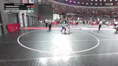 91 lbs Champ. Round 1 - Kashton Ristey, Blair Taylor Youth Wrestling vs Jacob Buschor, Lancaster Wrestling Club