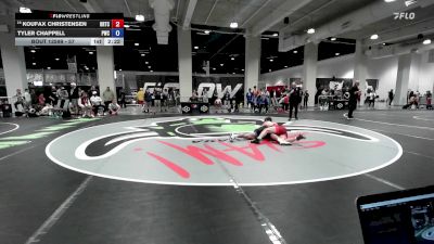 57 lbs Cons. Round 7 - Koufax Christensen, Oklahoma Regional Training Center vs Tyler Chappell, Pittsburgh Wrestling Club