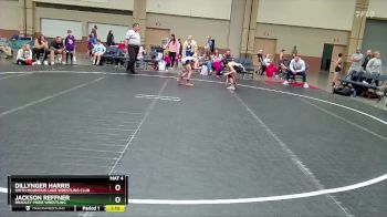 64-68 lbs Round 2 - Dillynger Harris, Smith Mountain Lake Wrestling Club vs Jackson Reffner, Bradley Pride Wrestling