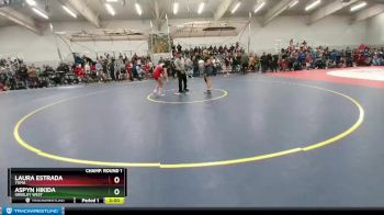 130 lbs Champ. Round 1 - Aspyn Hikida, Greeley West vs Laura Estrada, Yuma