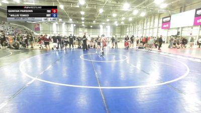 113 lbs Quarters - Quintan Parsons, Punisher Wrestling Company vs Willis Tomeo, Inland Northwest Wrestling Training Center