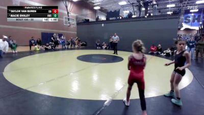 55 lbs 1st Place Match - Macie Ensley, Homedale Wrestling Club vs Taylor Van Buren, Idaho