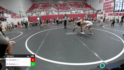 100 lbs Rr Rnd 2 - Darrell Compton, Elgin Wrestling vs Noah Graham, Ada Youth Wrestling