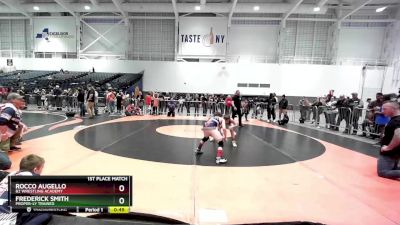 78 lbs 1st Place Match - Rocco Augello, B2 Wrestling Academy vs Frederick Smith, Proper-ly Trained