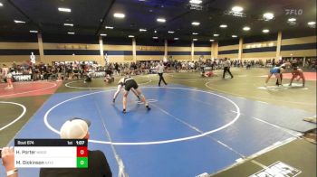 157 lbs Quarterfinal - Hadley Porter, Mogollon vs Michael Dickinson, AATC (All American TC)