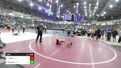 61 lbs Consi Of 8 #1 - Colton Zeeb, Mountain Grapplers WC vs Corbin Gonser, Baca County Brawlers