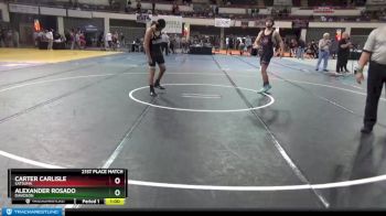 145 Varsity 21st Place Match - Alexander Rosado, Davidson vs Carter Carlisle, Satsuma