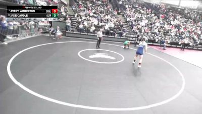 5A 145 lbs Quarterfinal - Avery Winterton, Salem Hills vs Jade Caudle, Olympus