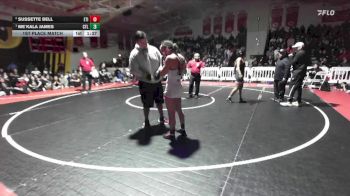 125 lbs 1st Place Match - Me`Kala James, Central East vs Sussette Bell, Etiwanda